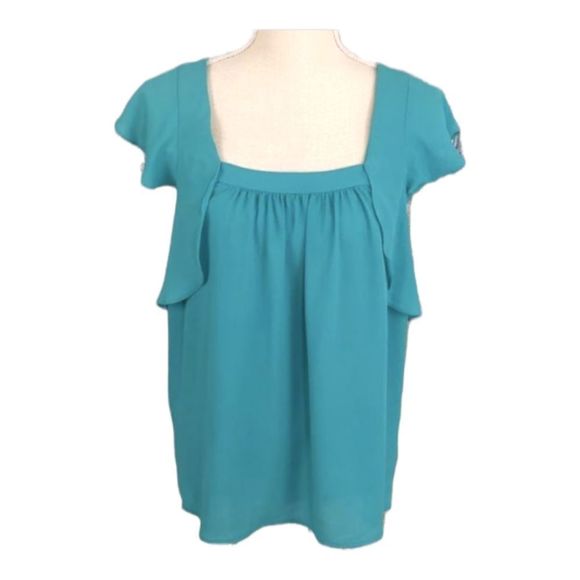 Anthropologie Meadow Rue Flutter Sleeve Blouse size 8